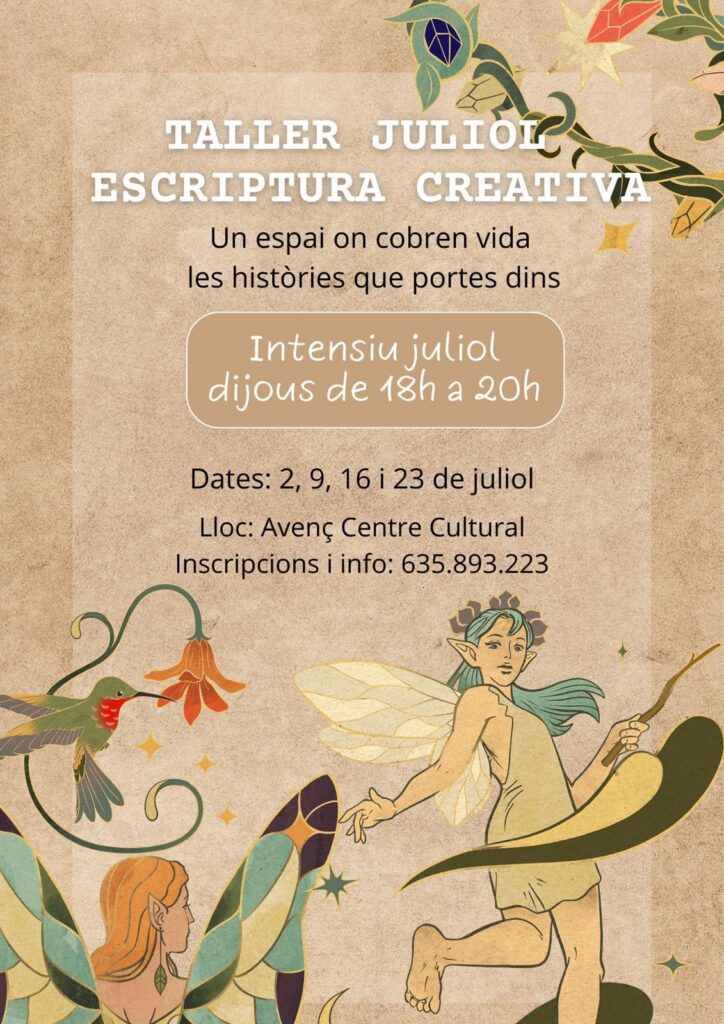 Escriptura creativa juliol