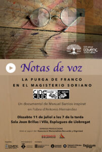 Cineclub documental Notas de voz Manuel Barrios
