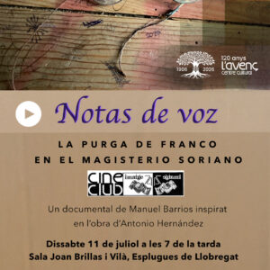 Cineclub documental Notas de voz Manuel Barrios